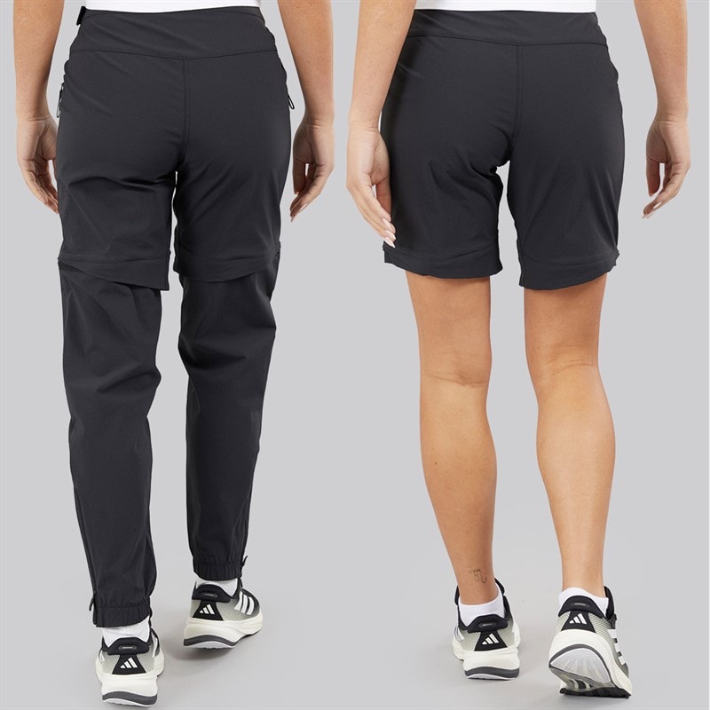 adidas Womens Terrex Utilitas Zip Off Hiking Pants Black - Image 2