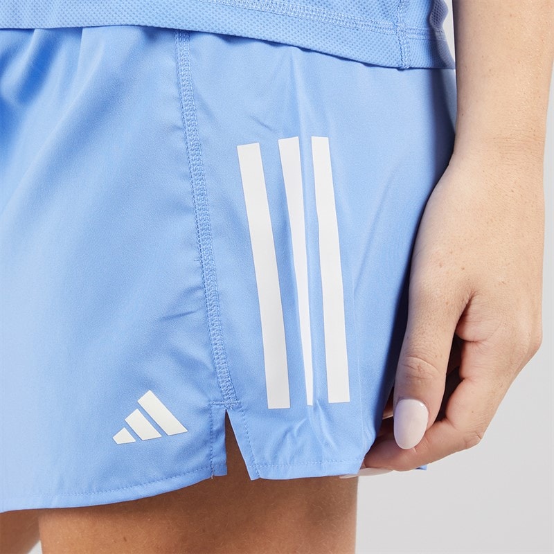 adidas Womens Own The Run Running Shorts Blue Fusion - Image 5