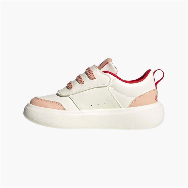 adidas Kids Park St Chinese New Year Velcro Trainers Off White/Pure Ruby/Core White - Image 5