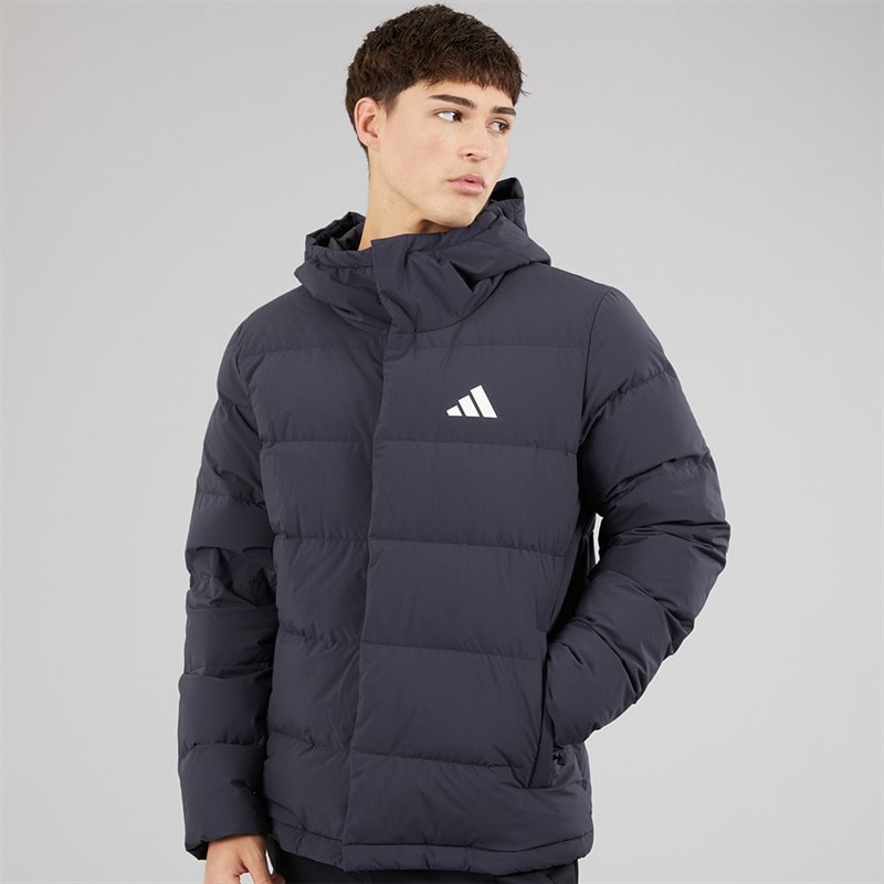 adidas Mens Helonic Climawarm Down Insulated Jacket Black - Image 3
