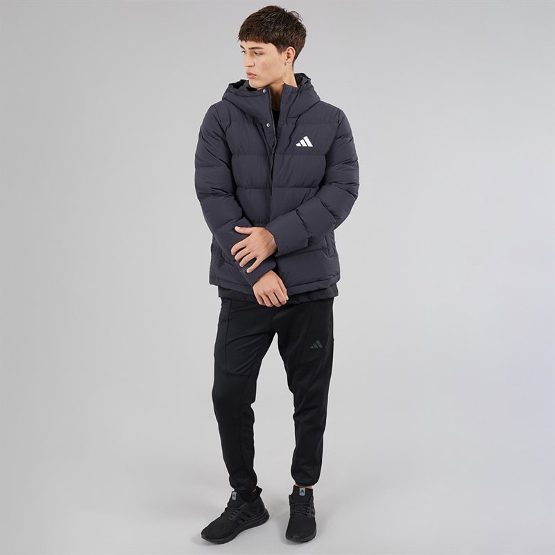 adidas Mens Helonic Climawarm Down Insulated Jacket Black - Image 4