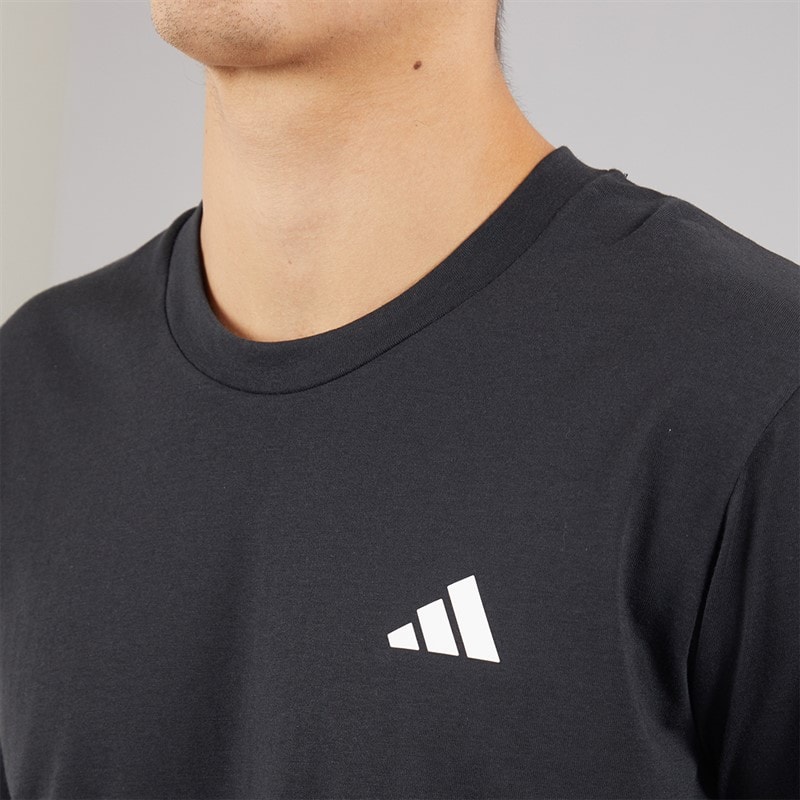 adidas Mens Train Essentials Feelready Training T-Shirt Black/White - Image 3