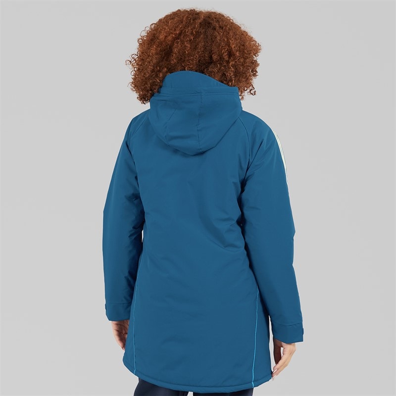 adidas Womens Tiro 24 Stadium Parka Jacket Legend Marine - Image 2