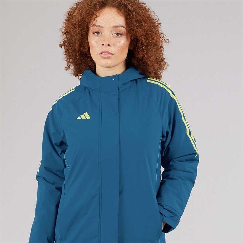 adidas Womens Tiro 24 Stadium Parka Jacket Legend Marine - Image 5