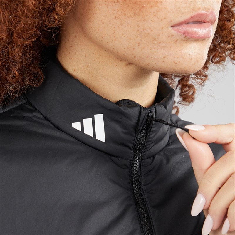 adidas Womens Puffer Golf Jacket Black - Image 5