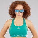 adidas Womens Techfit Medium Support Sports Bra Pure Teal