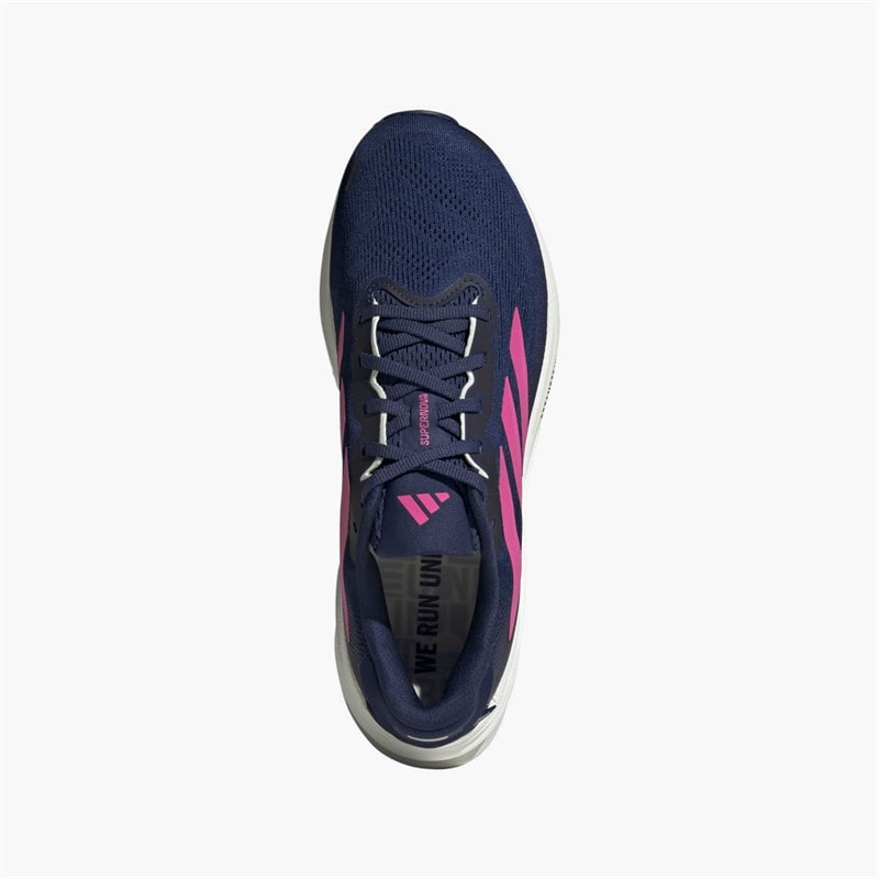 adidas Mens Supernova Rise 2 Neutral Running Shoes Dark Blue/Shock Pink/Linen Green - Image 4