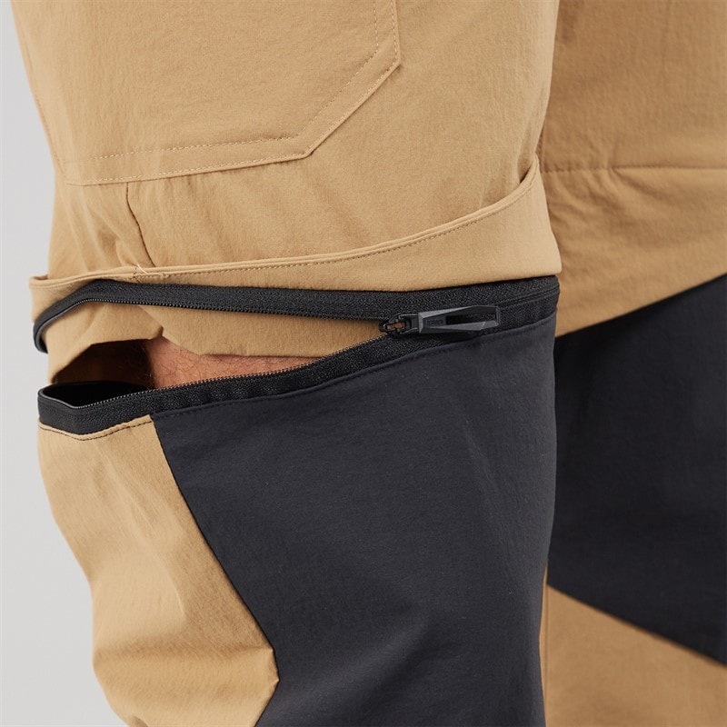 adidas Mens Terrex Utilitas Zip Off Hiking Pants Cardboard - Image 3
