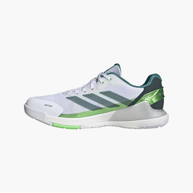 adidas Mens Crazyquick Lightstrike Padel Shoes Cloud White/Aurora Ivy/Llime Burst Cloud White/Aurora Ivy/Lime Burst - Image 5