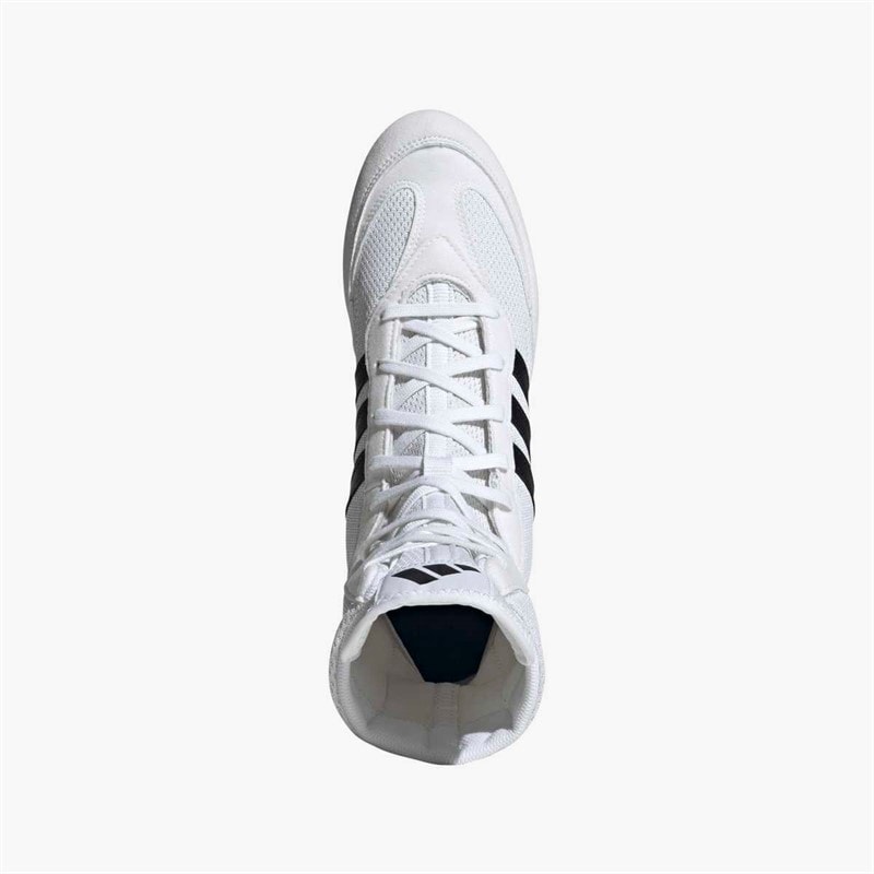 adidas Mens Box Hog 2.0 Boxing Shoes Cloud White/Core Black/Cloud White - Image 4