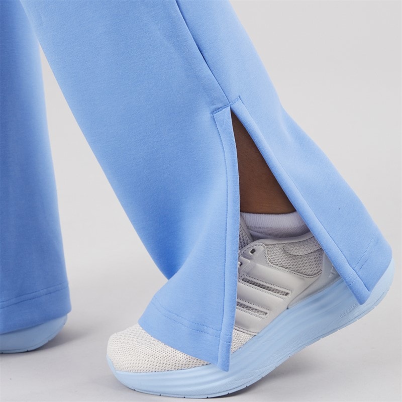 adidas Womens Soft Lux Flared Track Pants Blue Fusion - Image 5