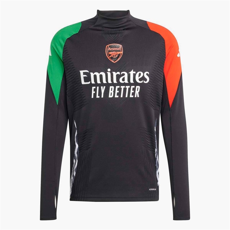 adidas Mens AFC Arsenal FC 24/25 Tiro 24 Pro European Long Sleeve Jersey Black - Image 1