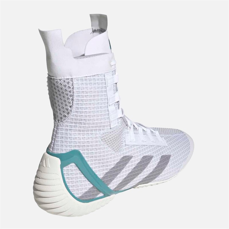 adidas Mens Speedex 23 Boxing Shoes Cloud White/Grey Three/Powder Teal - Image 3