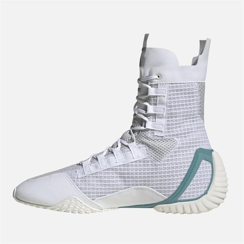 adidas Mens Speedex 23 Boxing Shoes Cloud White/Grey Three/Powder Teal - Image 5
