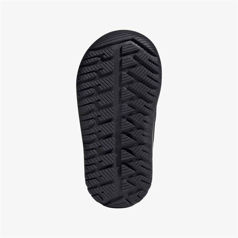 adidas Infant Winterplay Hi Boots Core Black/Purple Blast/Impact Orange - Image 2
