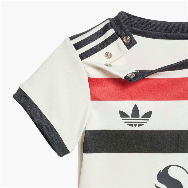 adidas Infant MUFC Manchester United 24/25 Third Baby Mini Kit Off White - Image 2