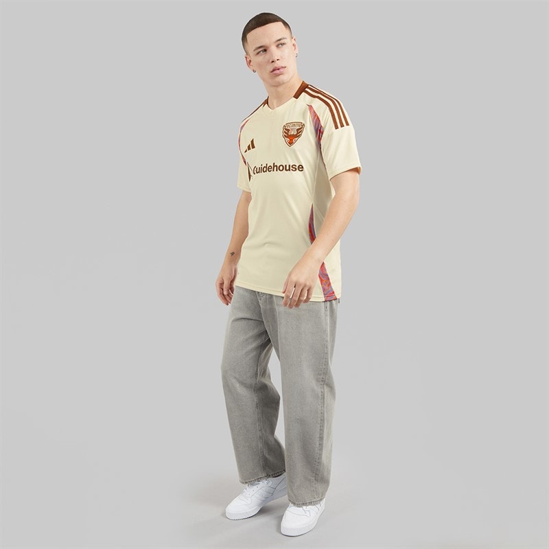 adidas Mens DCU DC United SC 25/26 Away Jersey Ecru Tint - Image 4