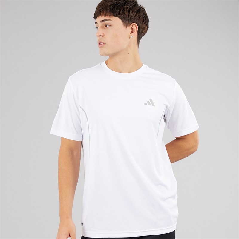adidas Mens Tech Apparel Training T-Shirt White - Image 1