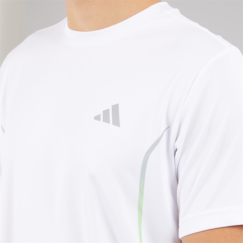 adidas Mens Tech Apparel Training T-Shirt White - Image 3