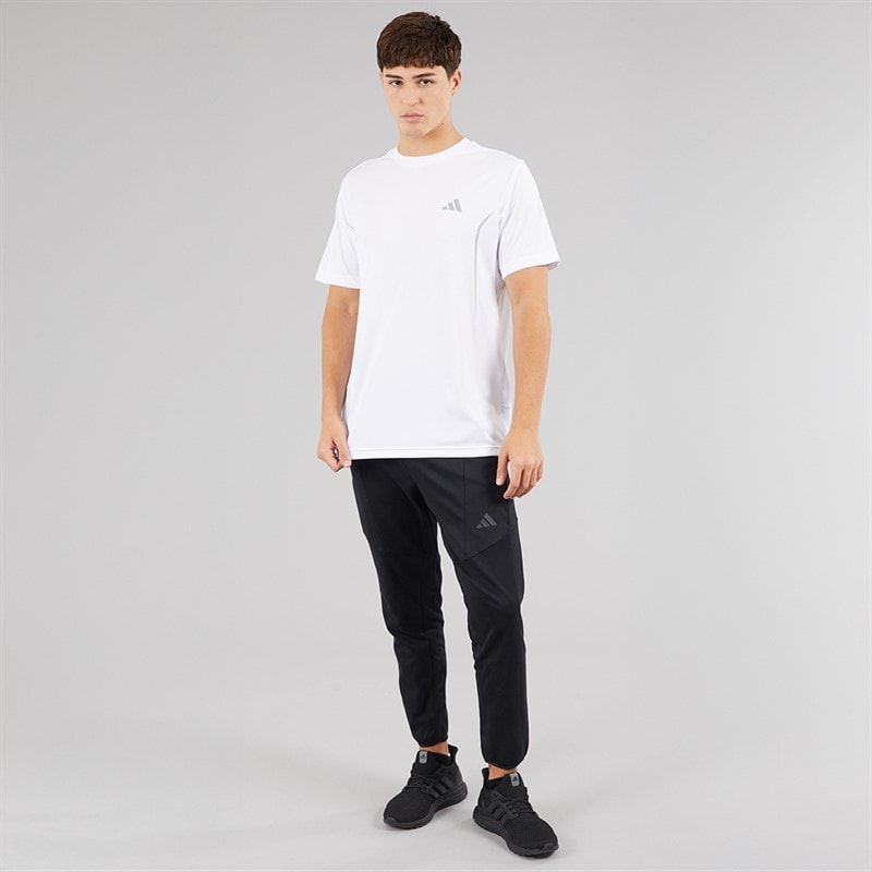 adidas Mens Tech Apparel Training T-Shirt White - Image 4
