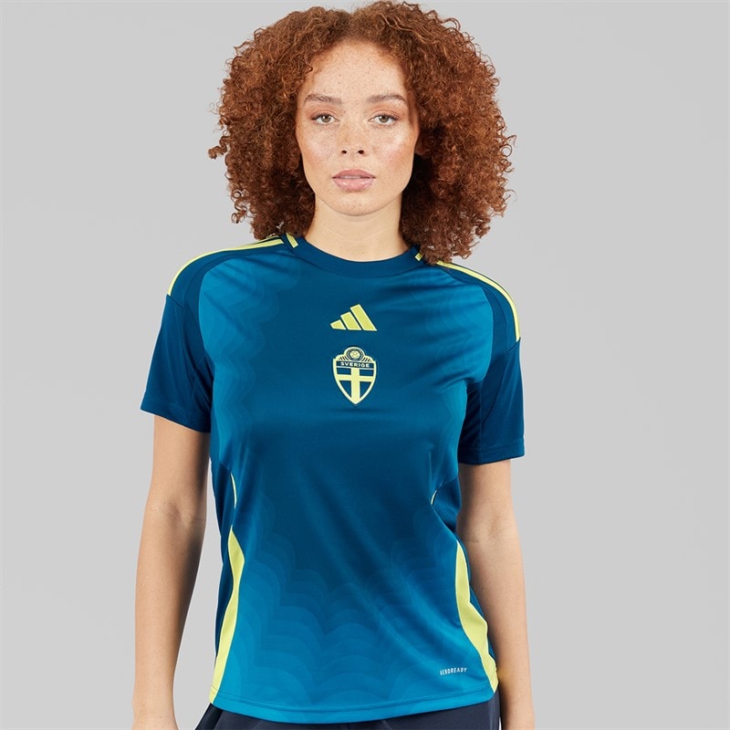 adidas Womens SWE Sweden 2025 Away Jersey Legend Marine