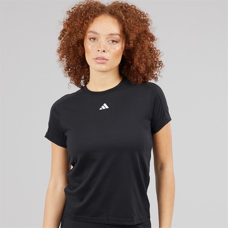 adidas Womens Aeroready Workout Essentials T-Shirt Black - Image 1