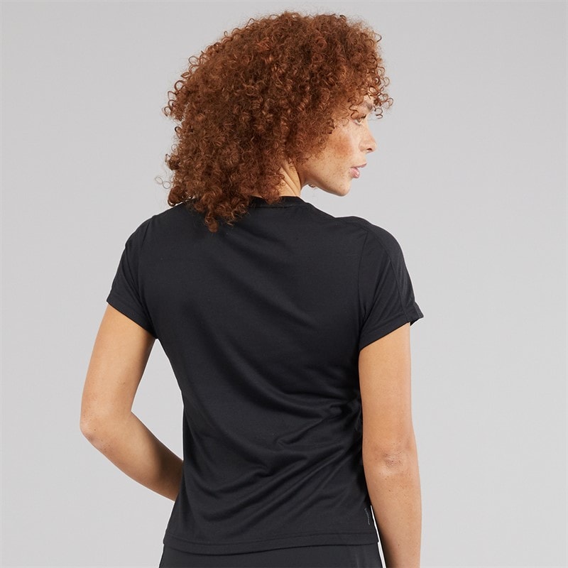 adidas Womens Aeroready Workout Essentials T-Shirt Black - Image 2