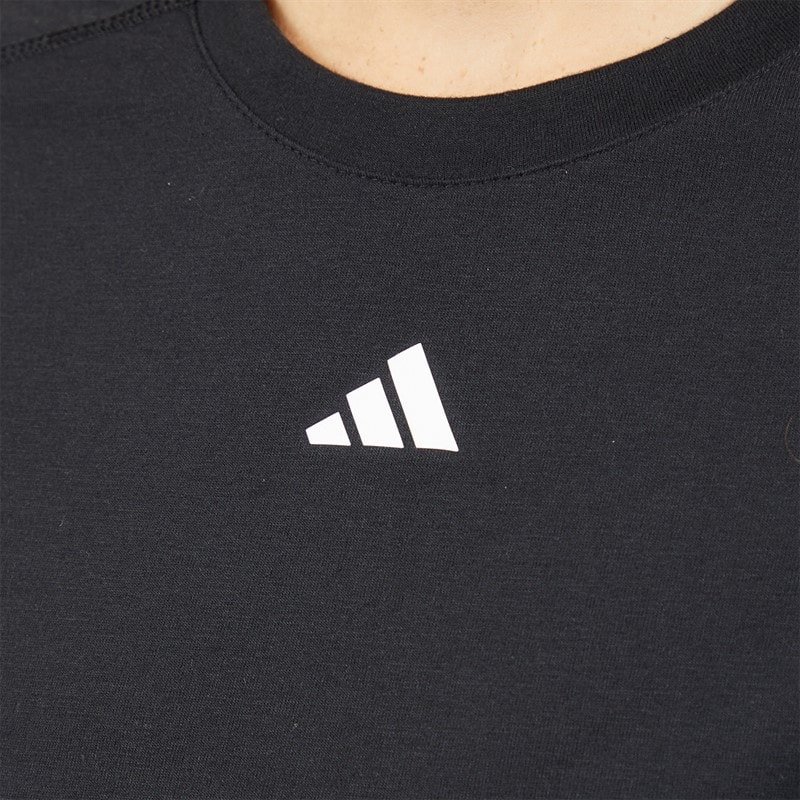 adidas Womens Aeroready Workout Essentials T-Shirt Black - Image 3