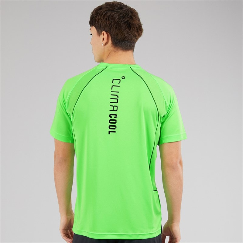 adidas Mens Tech Apparel Climacool T-Shirt Lime Burst - Image 2