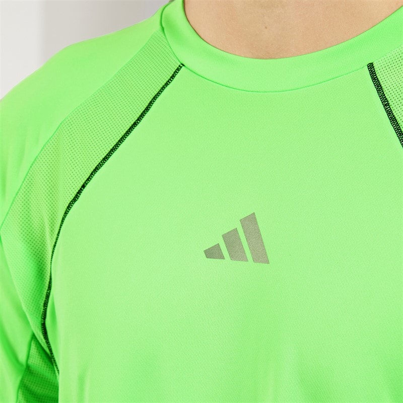 adidas Mens Tech Apparel Climacool T-Shirt Lime Burst - Image 3