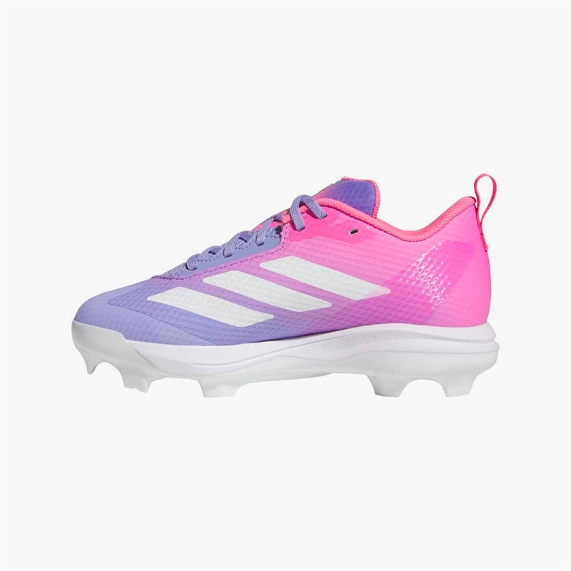 adidas Junior Adizero Instinct 2.0 Softball Shoes Lucid Pink/Cloud White/Light Purple - Image 5