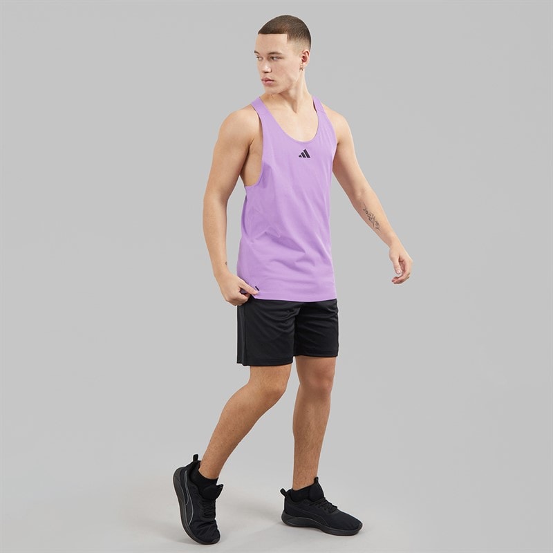adidas Mens Prime Lift Workout Training Vest Powder Plum - Image 4