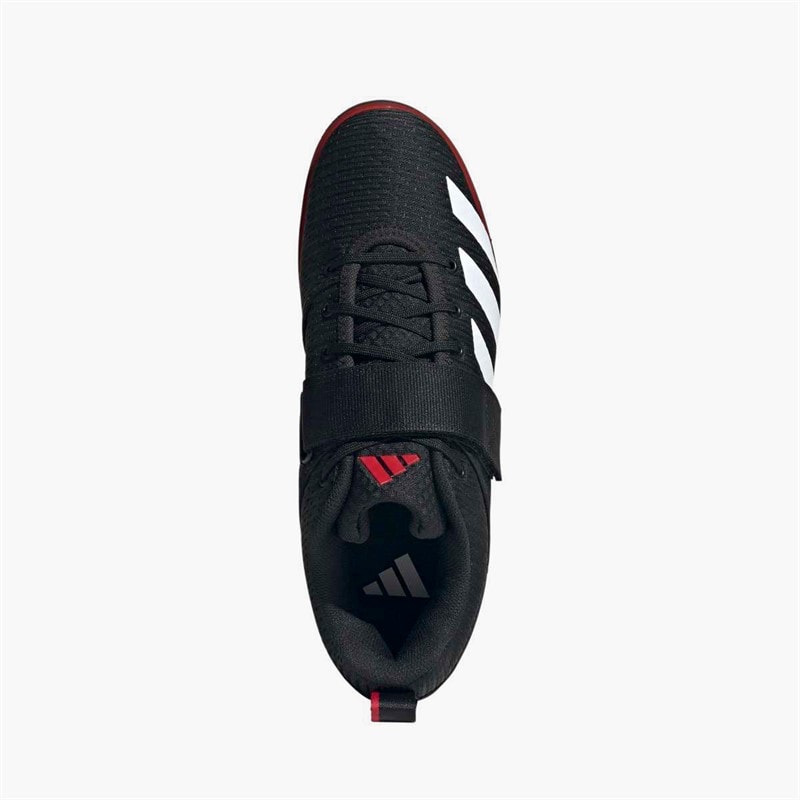 adidas Mens Powerlift 5 Weight Lifting Training Shoes Core Black/Cloud White/Pure Ruby - Image 4