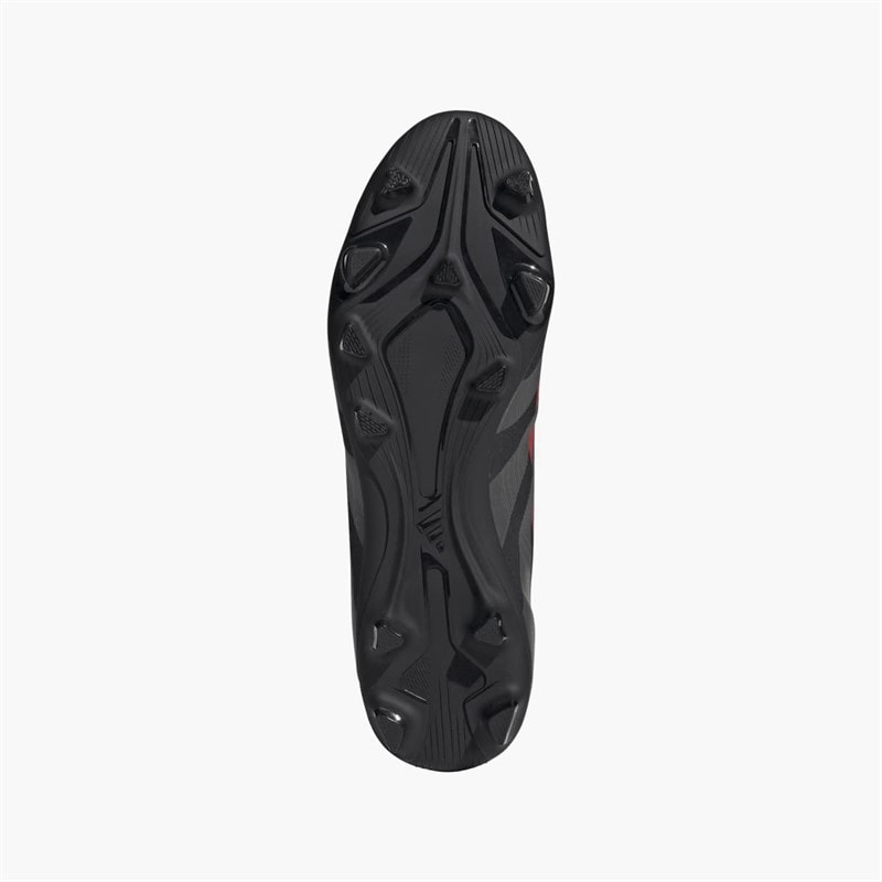 adidas Mens Predator Club Stealth Victory Pack FG/MG Firm/Multi Ground Football Boots Core Black/Grey Four/Lucid Red - Image 2