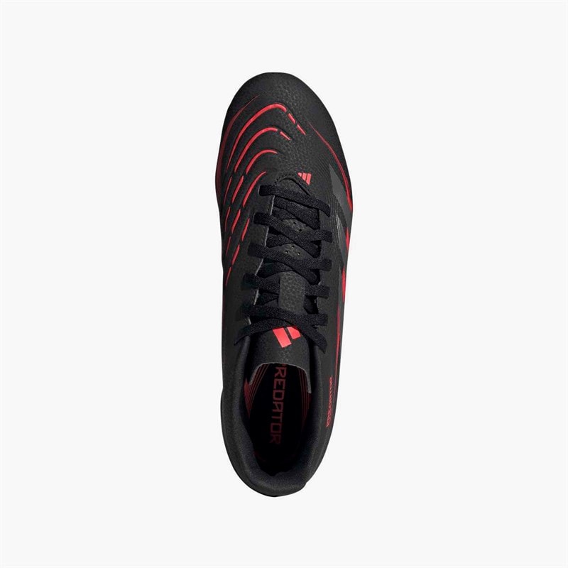 adidas Mens Predator Club Stealth Victory Pack FG/MG Firm/Multi Ground Football Boots Core Black/Grey Four/Lucid Red - Image 4