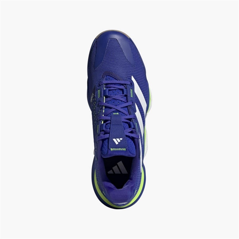 adidas Mens Stabil 16 Indoor Court Shoes Lucid Blue/Cloud White/Lucid Lemon - Image 4
