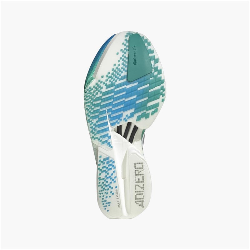 adidas Womens Adizero Adios Pro 4 Neutral Running Shoes Crystal White/Matte Silver/Glory Green - Image 2