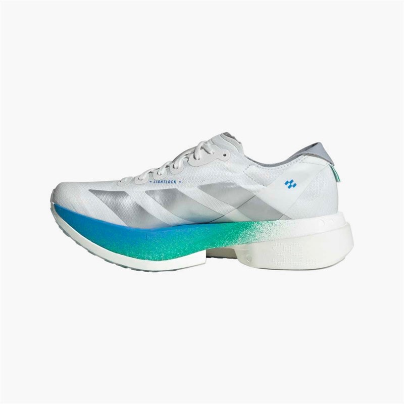 adidas Womens Adizero Adios Pro 4 Neutral Running Shoes Crystal White/Matte Silver/Glory Green - Image 5