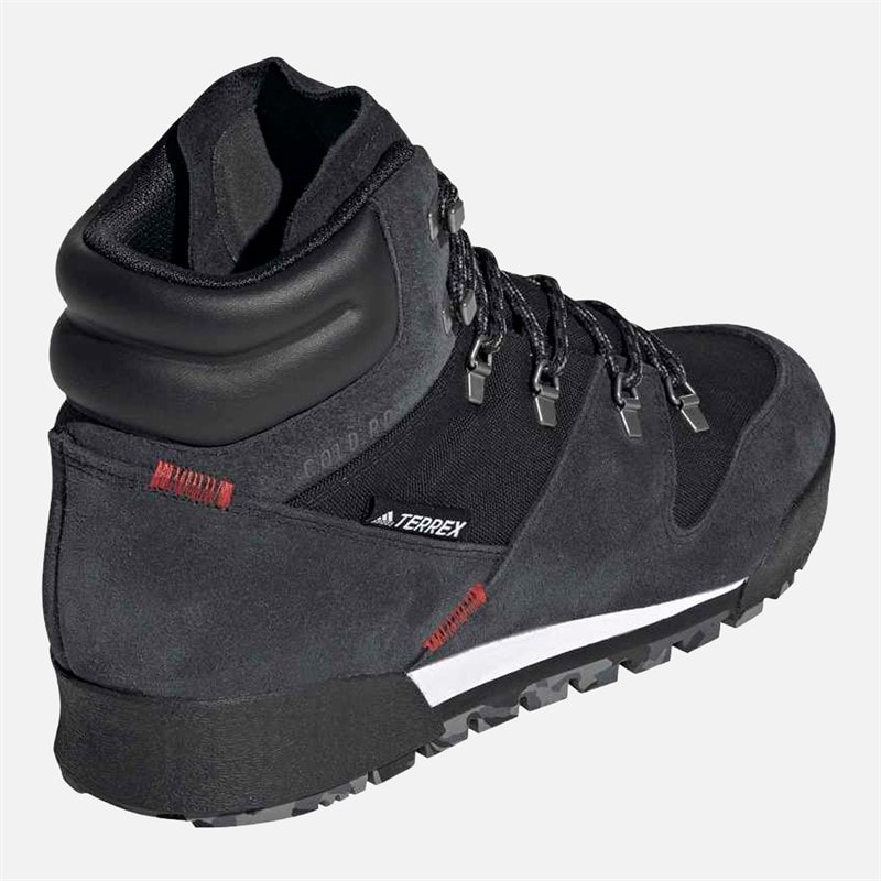 adidas Mens Terrex Snowpitch Cold.RDY Hiking Boots Core Black/Core Black/Scarlet - Image 3