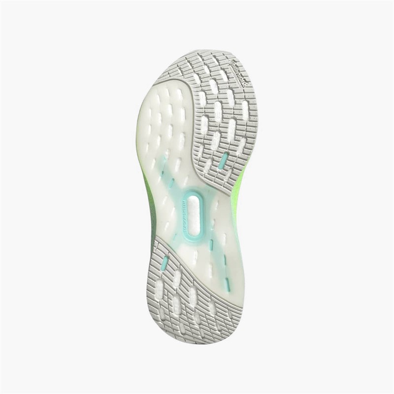 adidas Womens Ultraboost 5x Neutral Running Shoes Cloud White/Dash Grey/Lime Burst - Image 2
