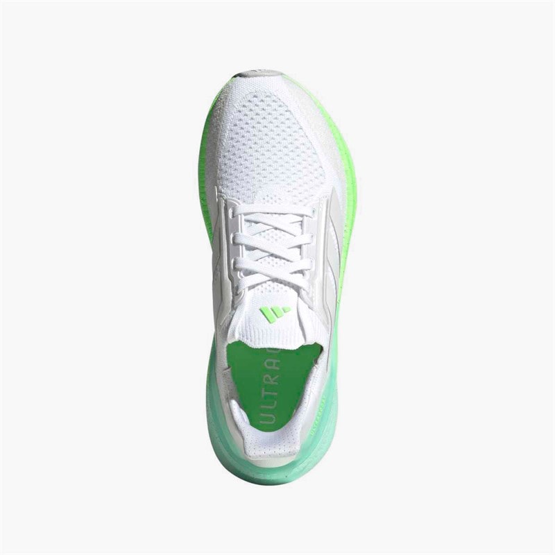 adidas Womens Ultraboost 5x Neutral Running Shoes Cloud White/Dash Grey/Lime Burst - Image 4