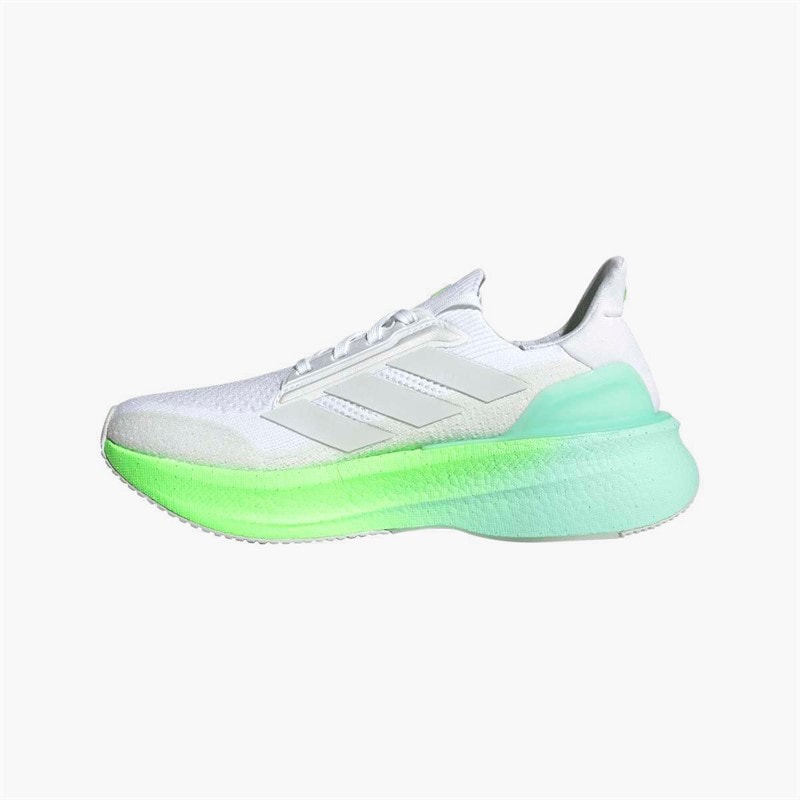 adidas Womens Ultraboost 5x Neutral Running Shoes Cloud White/Dash Grey/Lime Burst - Image 5