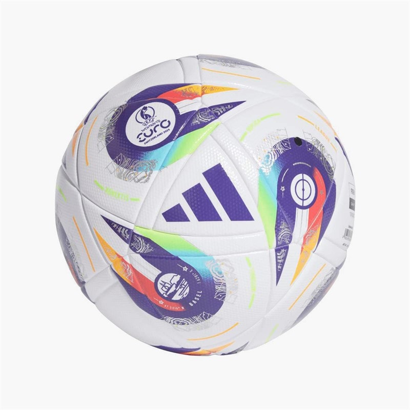 adidas Euro 25 League Match Football (Fifa Quality Certified) White/Multicolor/Lucid Lemon - Image 2