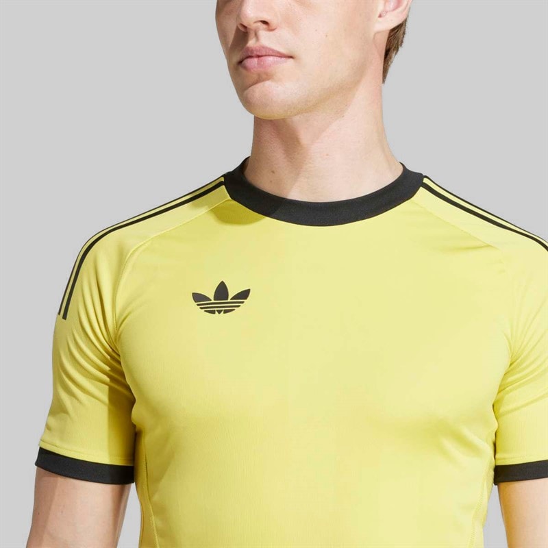adidas Mens Trefoil 25/26 Pro Goalkeeper Jersey Pure Sulfur - Image 4