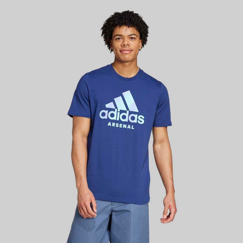 adidas Mens AFC Arsenal FC Seasonal Graphic T-Shirt Night Sky - Image 2