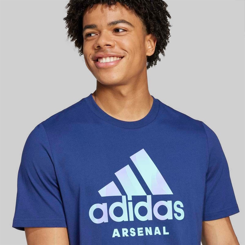 adidas Mens AFC Arsenal FC Seasonal Graphic T-Shirt Night Sky - Image 5