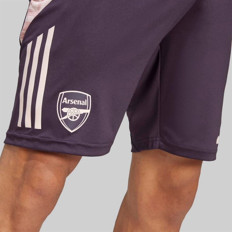 adidas Mens AFC Arsenal FC 24/25 Tiro 24 Training Shorts Aurora Black - Image 4