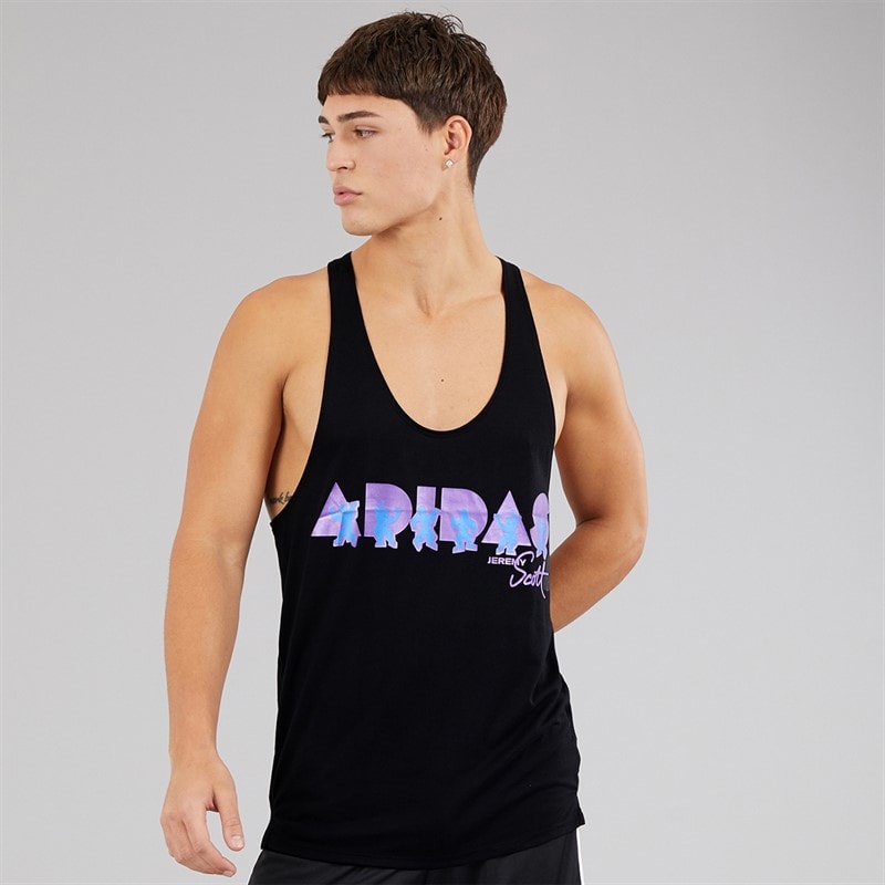 adidas Mens X Jeremy Scott Tank Top Black - Image 3