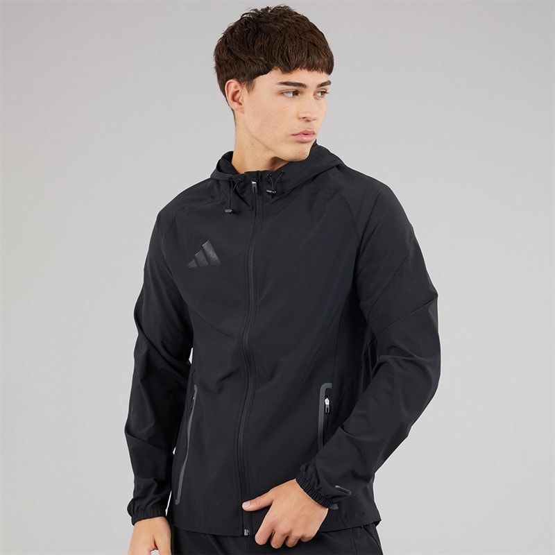 adidas Mens Tiro 25 Competition Tech Travel Jacket Black - Image 3
