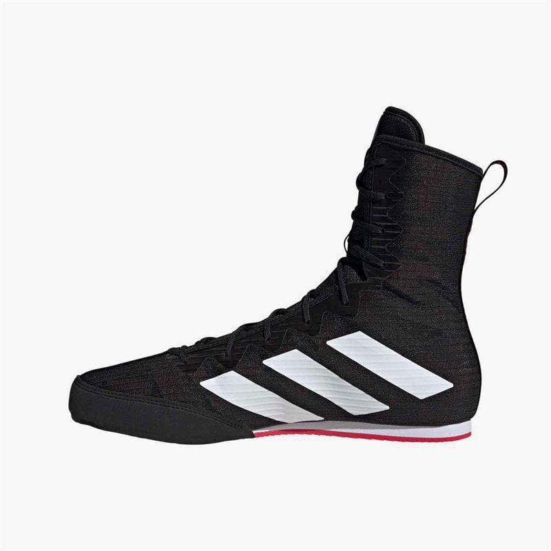adidas Mens Box Hog 4 Boxing Shoes Core Black/Cloud White/Pure Ruby - Image 5